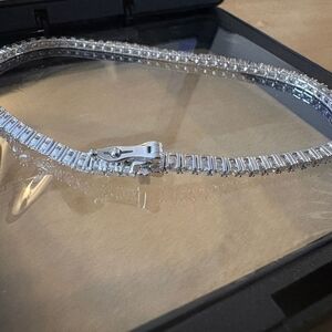 VVS1 Certified Moissanite 925 Sterling Silver Tennis Bracelet